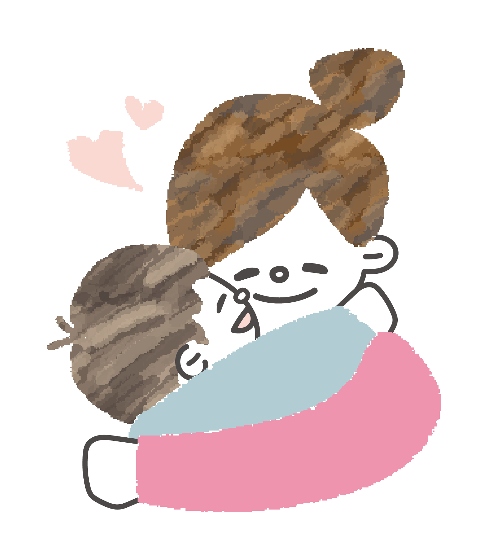 赤ちゃんを抱く保護者のイラスト